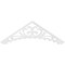 Ekena Millwork Pitch Genova Architectural Grade PVC Gable Pediment, 36"W x 12"H x 1"P (8/12) GPP036X012X100GEN - alternate 2